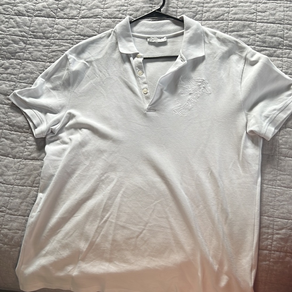 Gianni Versace Collection White XL Medusa Short Sleeve Polo Shirt - Picture 2 of 3